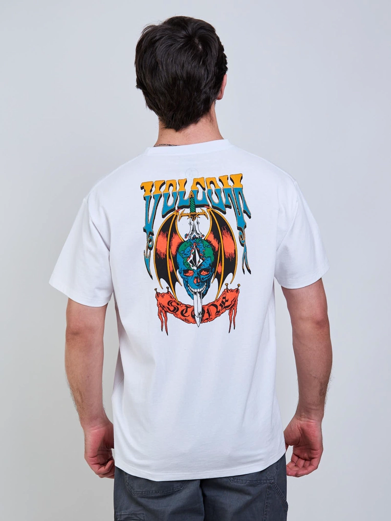 POLERA MC SNEER BLANCO HOMBRE VOLCOM - 6
