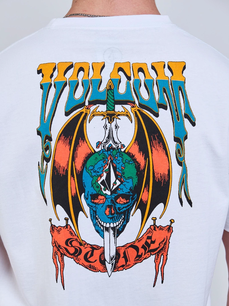 POLERA MC SNEER BLANCO HOMBRE VOLCOM - 7