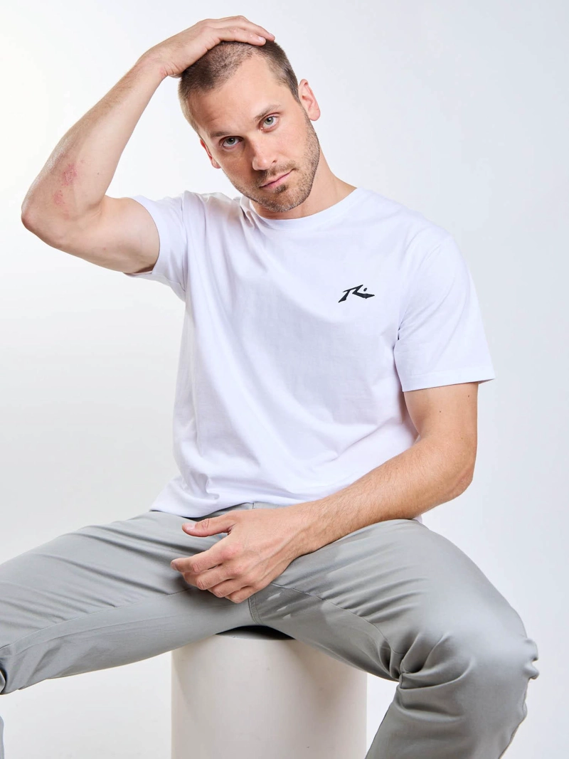 POLERA MC TINY R LOGO BLANCO HOMBRE RUSTY - 6