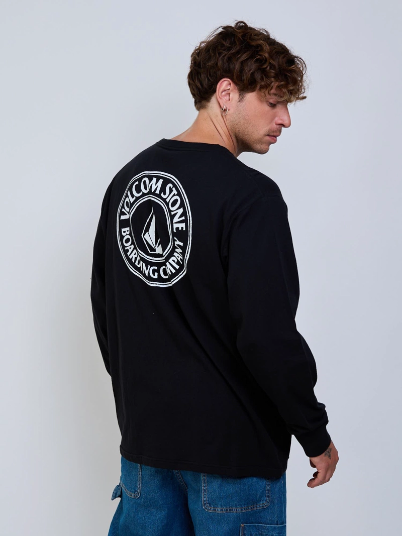 POLERA ML DRAIN YOU NEGRO HOMBRE VOLCOM - 2