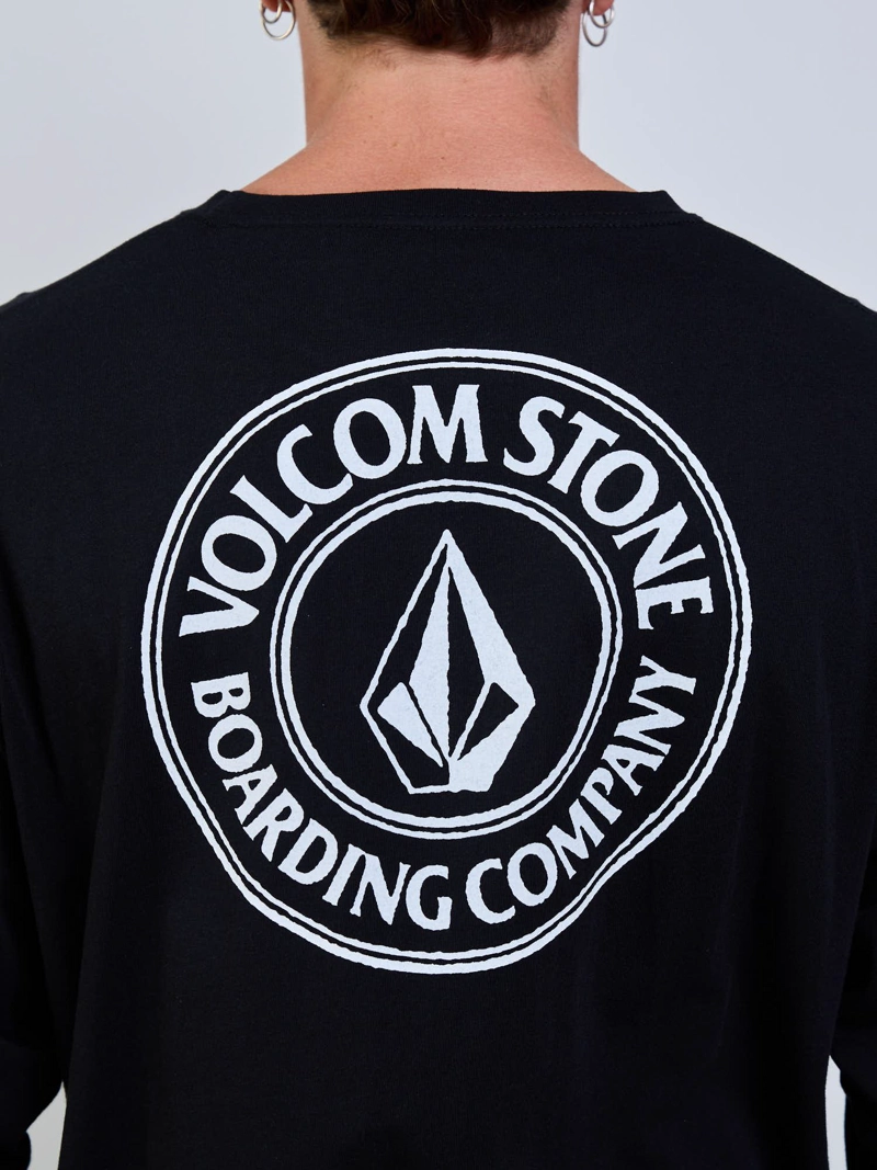 POLERA ML DRAIN YOU NEGRO HOMBRE VOLCOM - 3