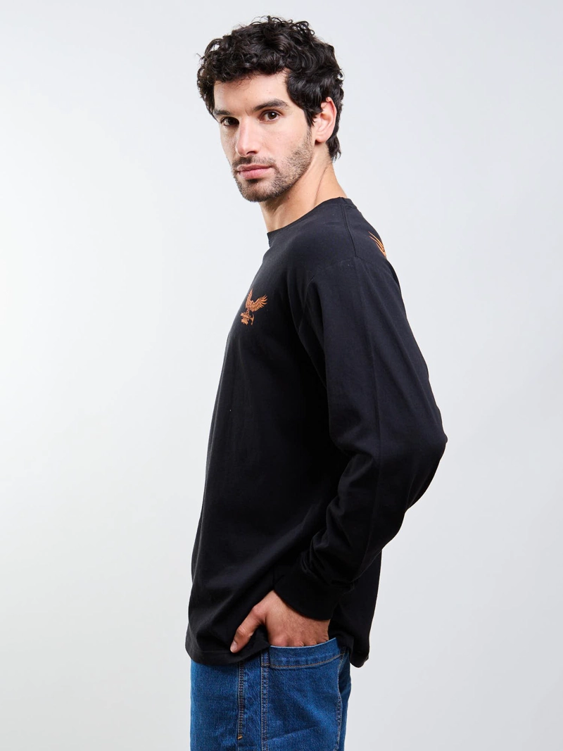 POLERA ML HAMMERED NEGRO HOMBRE VOLCOM - 3