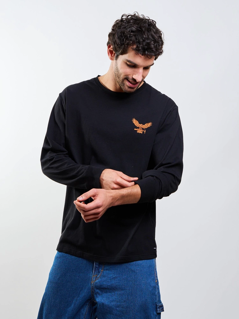 POLERA ML HAMMERED NEGRO HOMBRE VOLCOM - 5