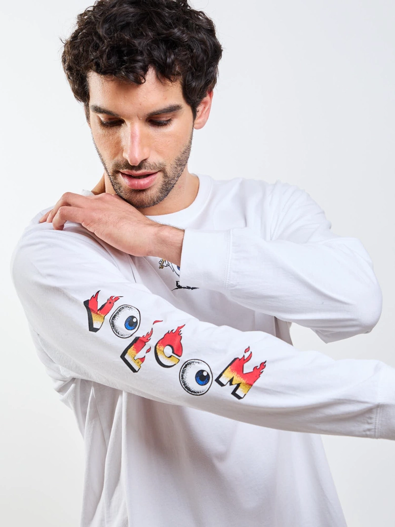 POLERA ML DS-BUDZ BLANCO HOMBRE VOLCOM - 4
