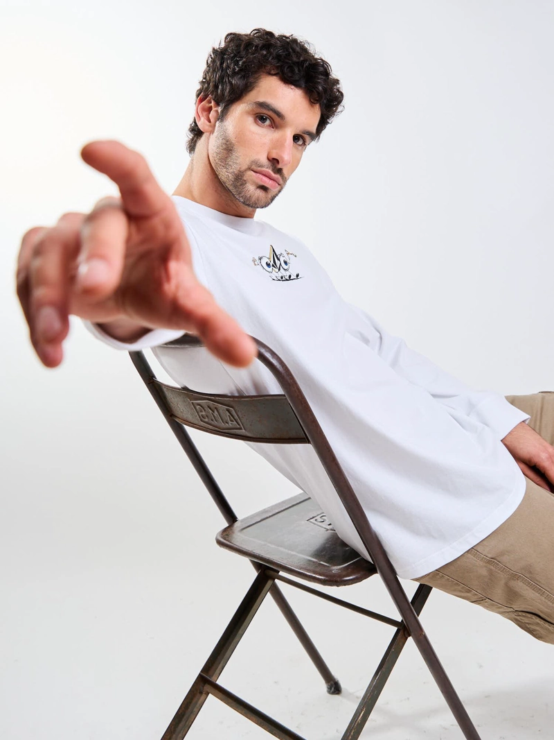 POLERA ML DS-BUDZ BLANCO HOMBRE VOLCOM - 6