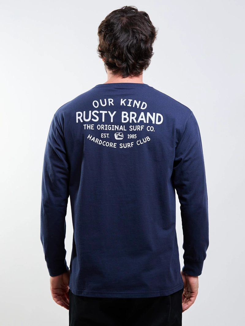 POLERA ML HXC SURF AZUL HOMBRE RUSTY - 2