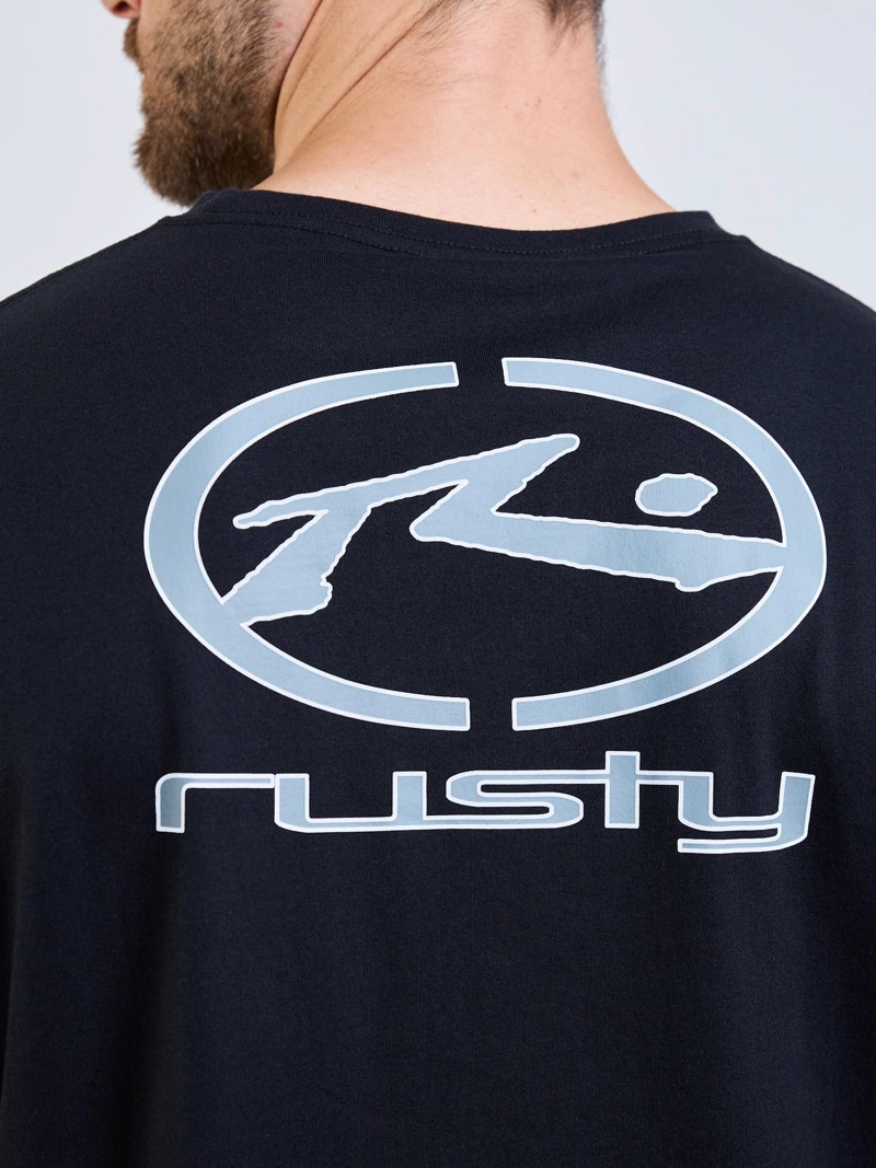POLERA ML RUSTY TARGET NEGRO HOMBRE RUSTY - 4