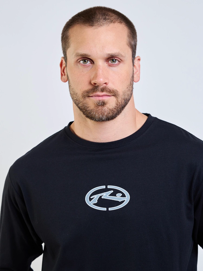 POLERA ML RUSTY TARGET NEGRO HOMBRE RUSTY - 5