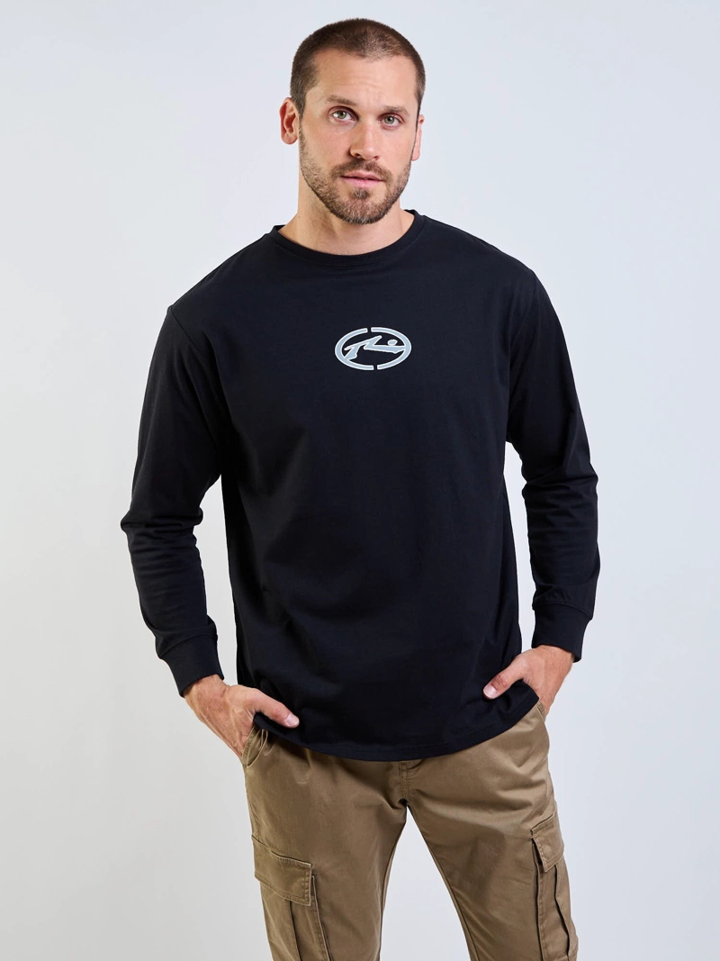 POLERA ML RUSTY TARGET NEGRO HOMBRE RUSTY - 6