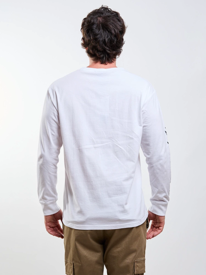 POLERA ML R LOGO BLANCO HOMBRE RUSTY - 2
