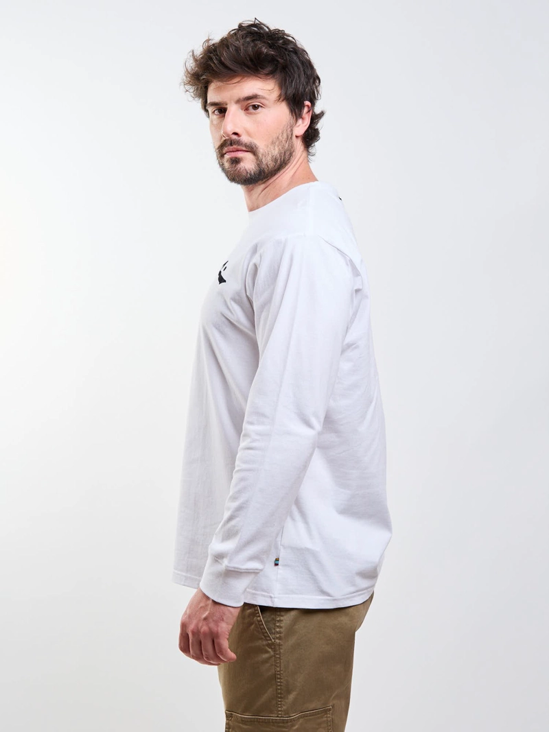 POLERA ML R LOGO BLANCO HOMBRE RUSTY - 3