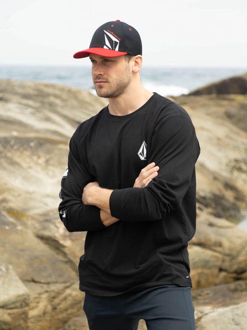 POLERA ML SOTNE NEGRO HOMBRE VOLCOM - 1