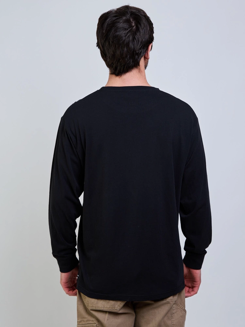POLERA ML SOTNE NEGRO HOMBRE VOLCOM - 4