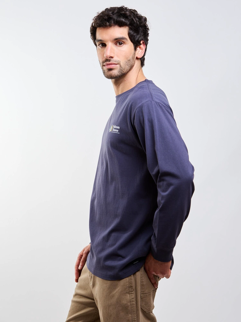 POLERA ML ICY EYES AZUL HOMBRE VOLCOM - 3