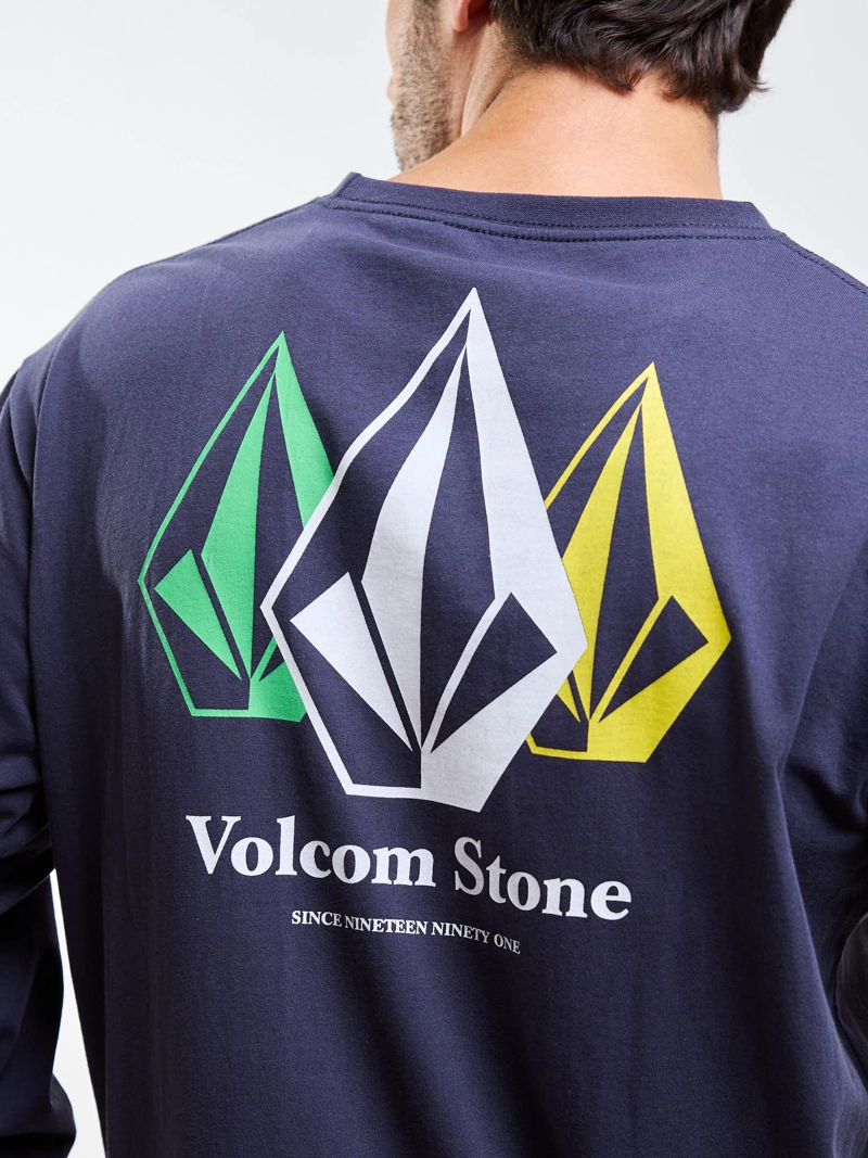 POLERA ML ICY EYES AZUL HOMBRE VOLCOM - 4