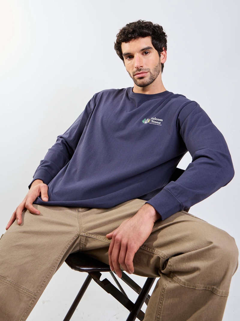 POLERA ML ICY EYES AZUL HOMBRE VOLCOM - 6