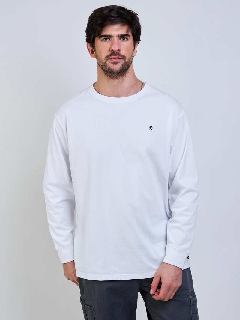 POLERA ML VLC STONE BLANCO HOMBRE VOLCOM - 1