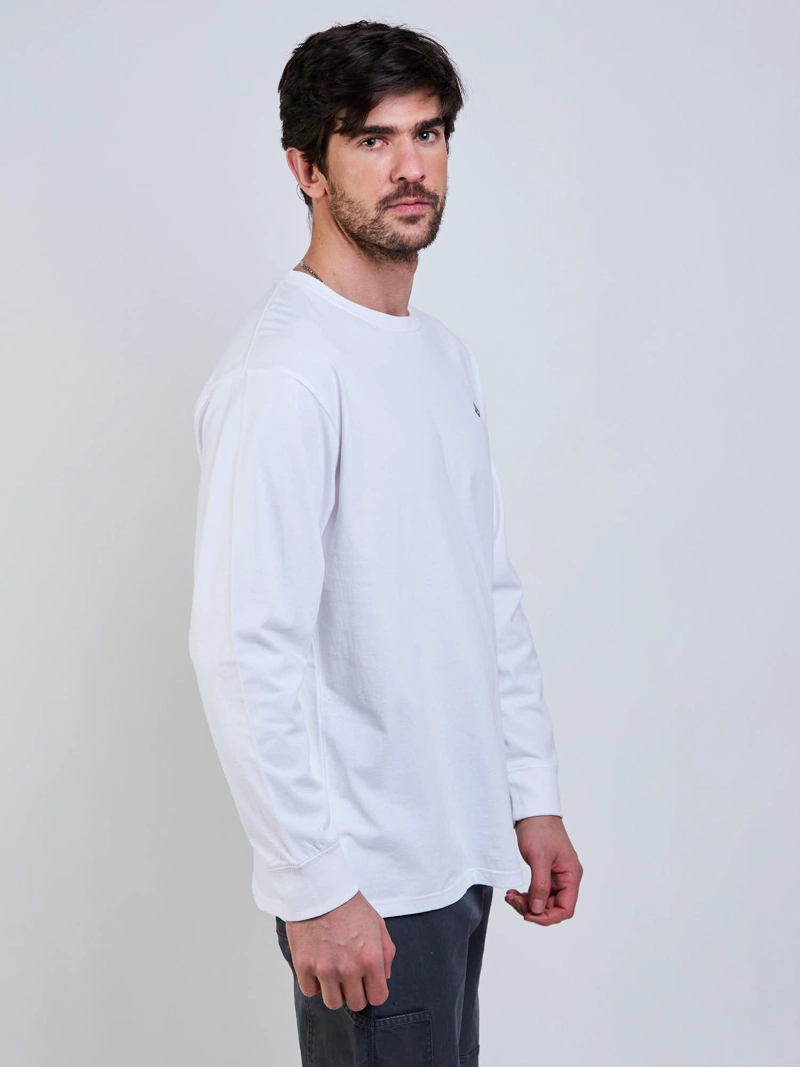 POLERA ML VLC STONE BLANCO HOMBRE VOLCOM - 3