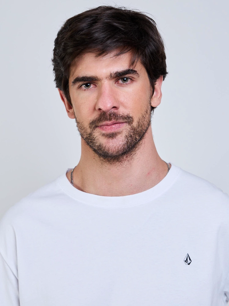 POLERA ML VLC STONE BLANCO HOMBRE VOLCOM - 4