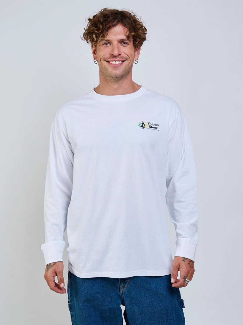 POLERA ML ICY EYES BLANCO HOMBRE VOLCOM - 1
