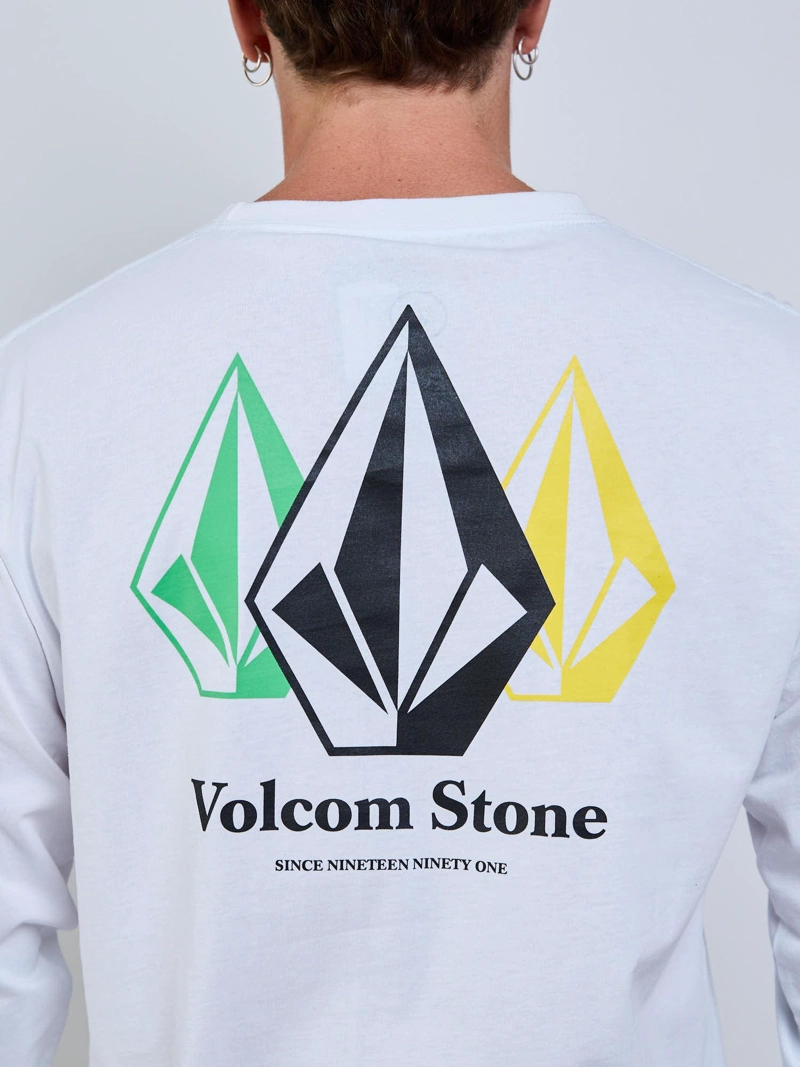 POLERA ML ICY EYES BLANCO HOMBRE VOLCOM - 4