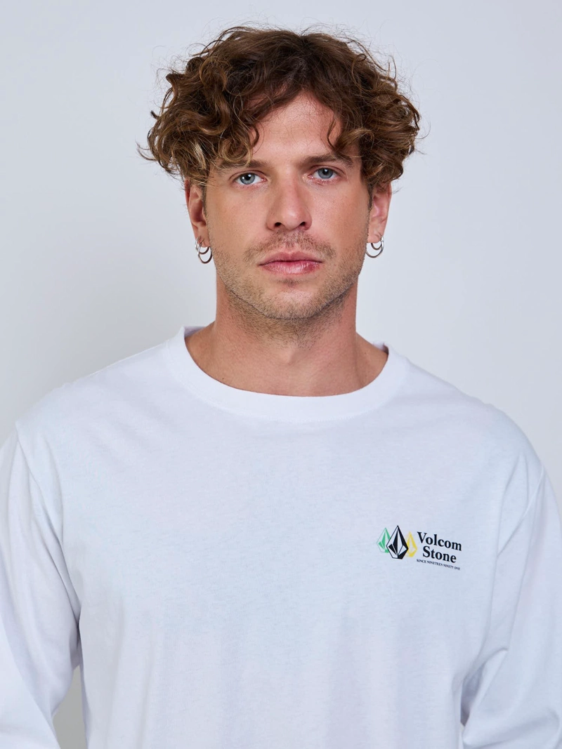 POLERA ML ICY EYES BLANCO HOMBRE VOLCOM - 5