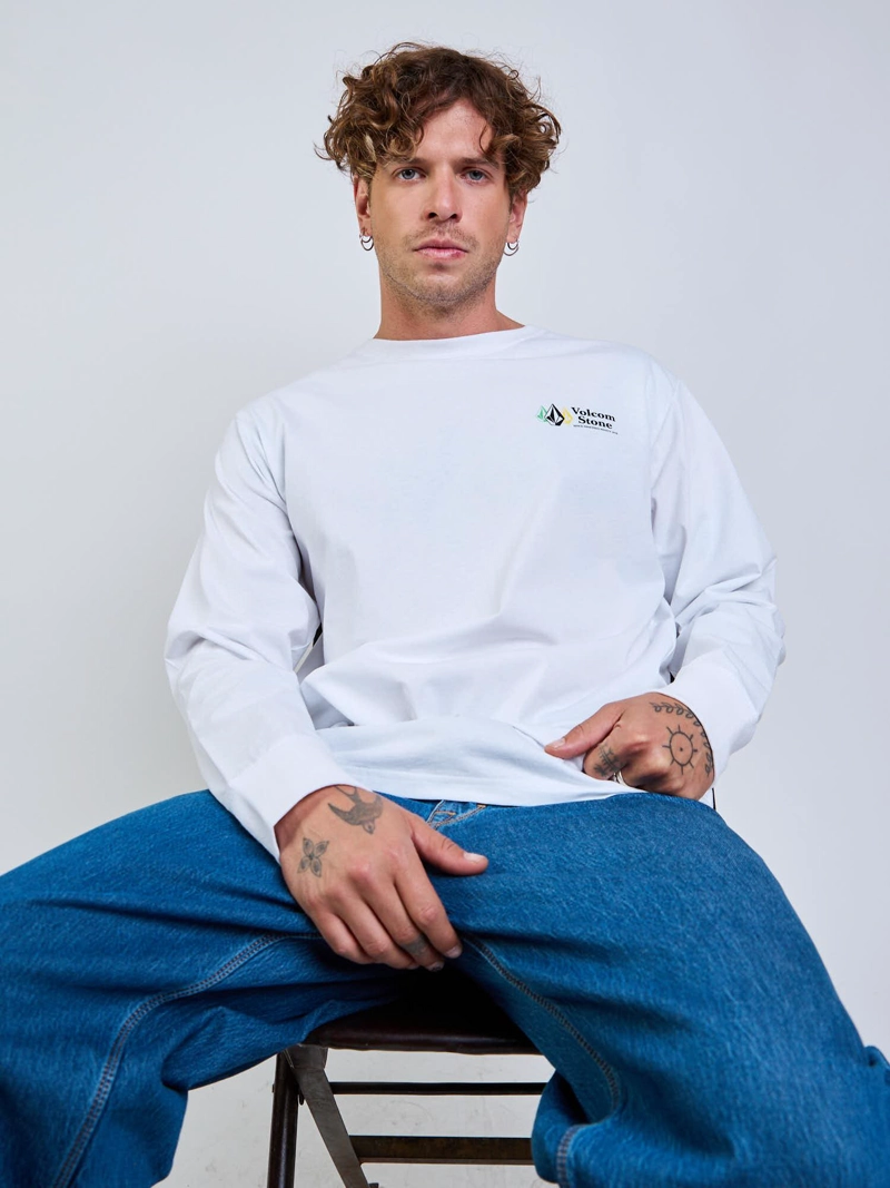 POLERA ML ICY EYES BLANCO HOMBRE VOLCOM - 7