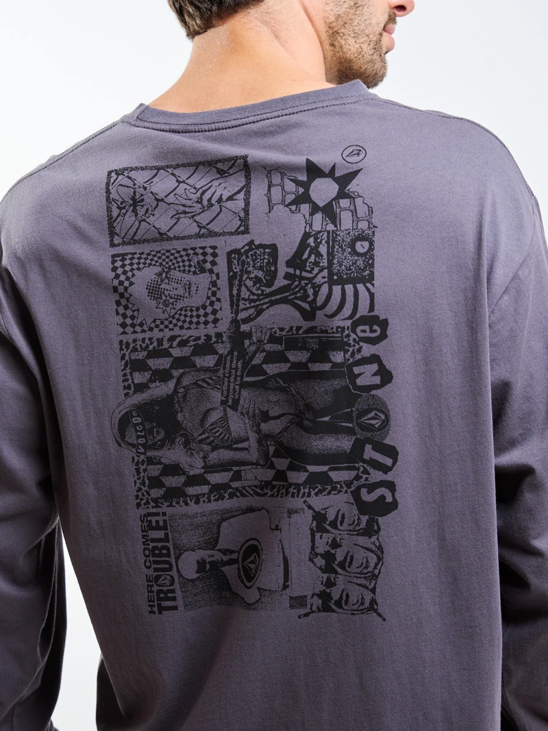 POLERA ML POVJ GRIS HOMBRE VOLCOM - 4
