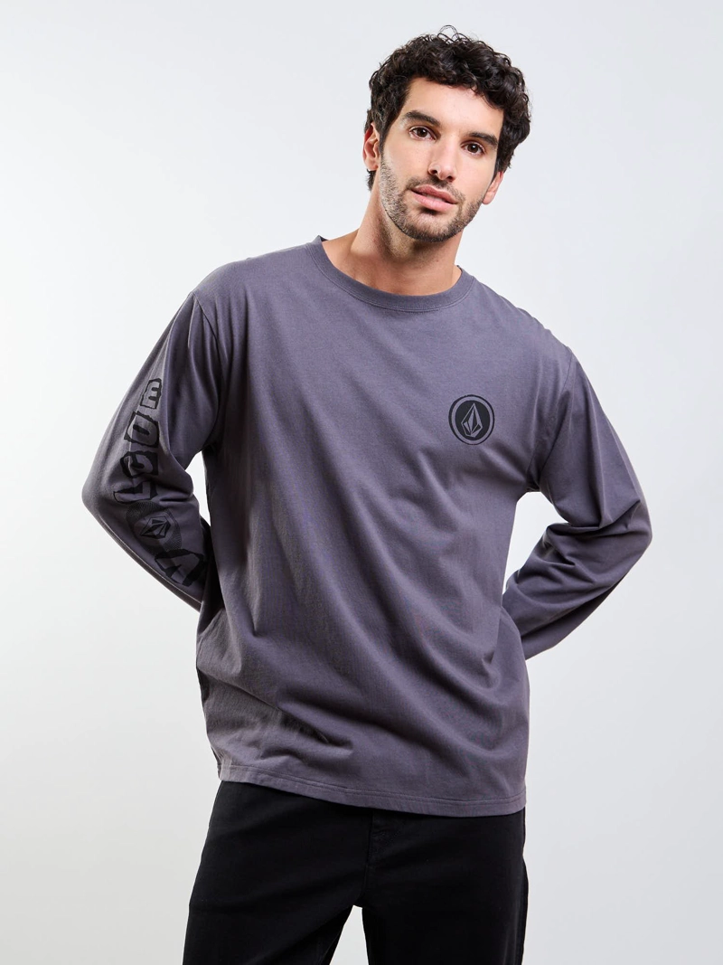 POLERA ML POVJ GRIS HOMBRE VOLCOM - 5