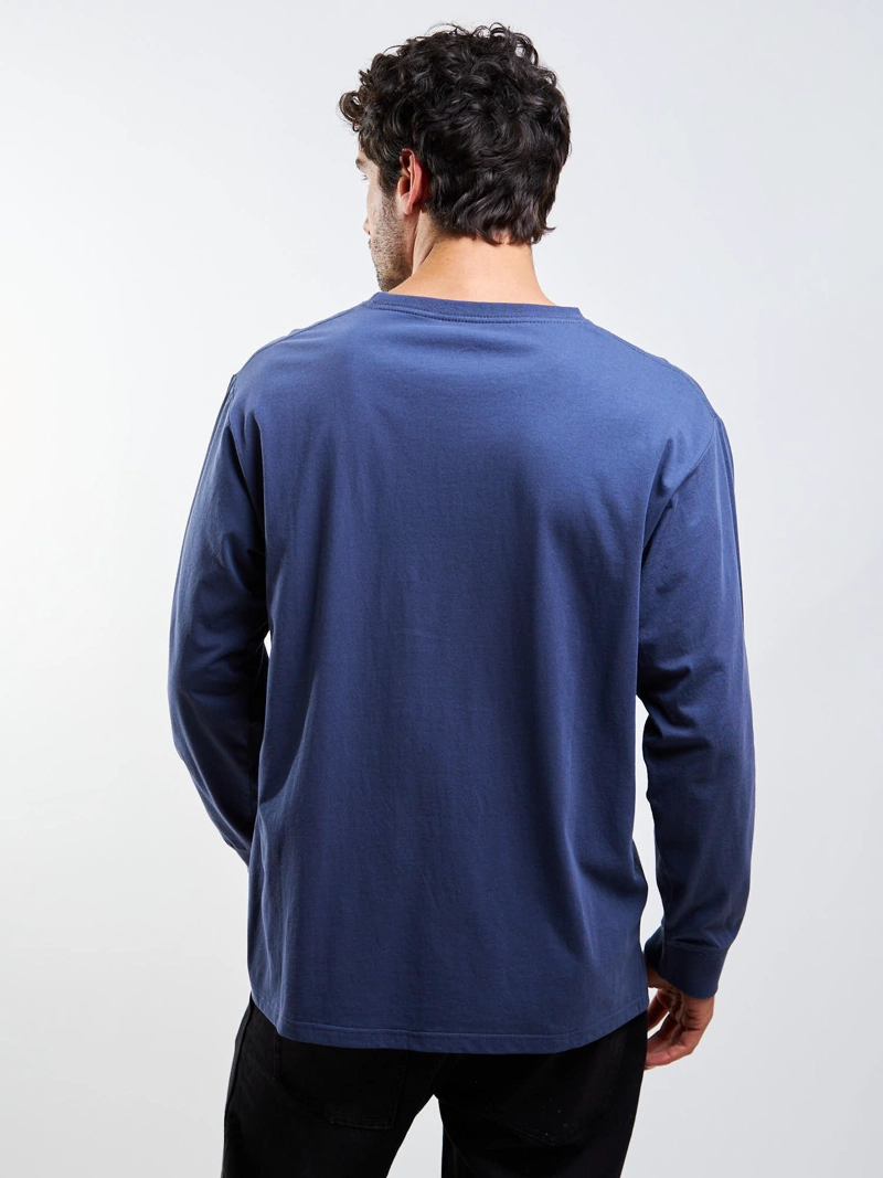 POLERA ML VLC STONE AZUL HOMBRE VOLCOM - 2