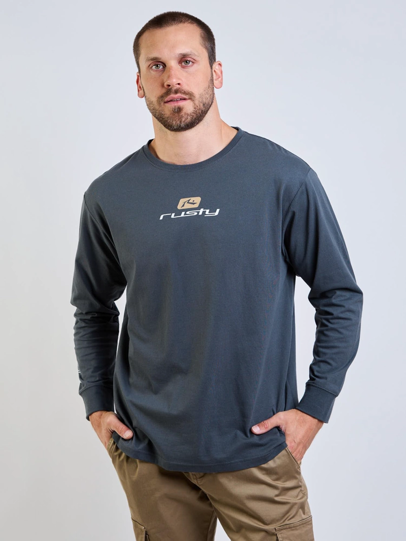 POLERA ML SPEED R GRIS HOMBRE RUSTY - 1