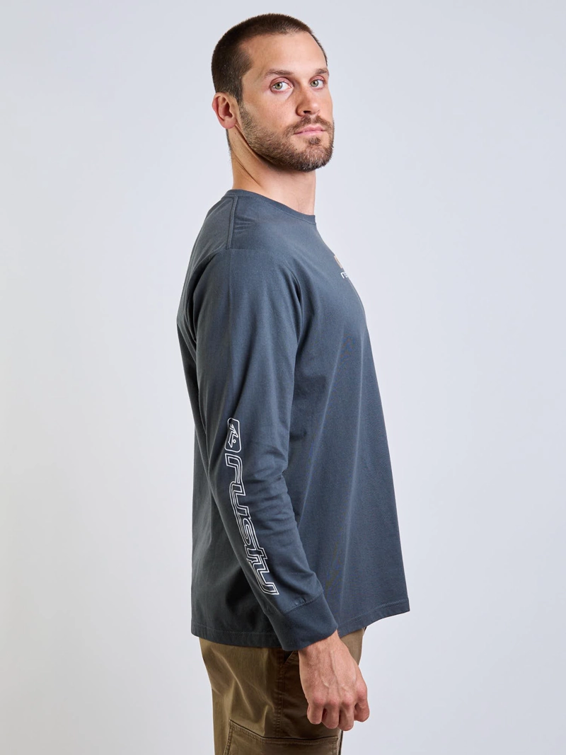 POLERA ML SPEED R GRIS HOMBRE RUSTY - 3