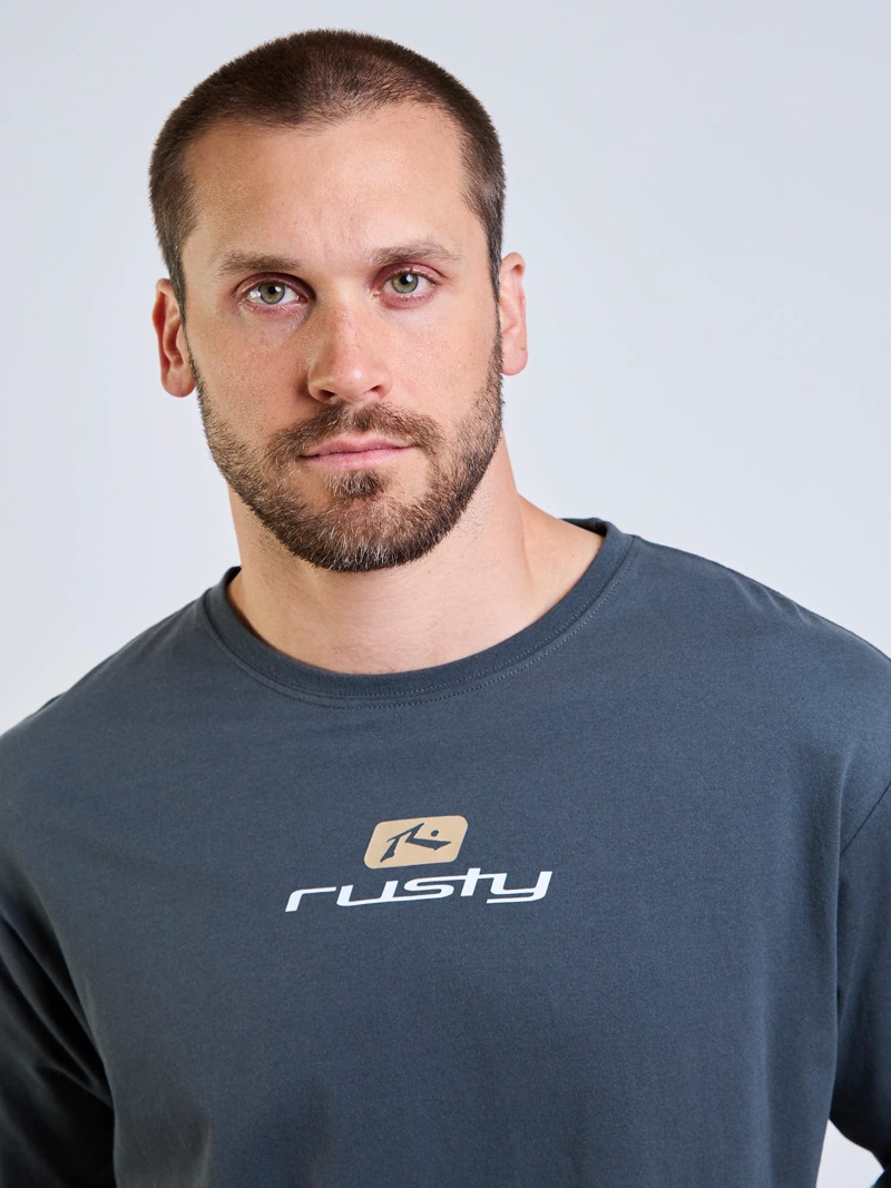 POLERA ML SPEED R GRIS HOMBRE RUSTY - 4
