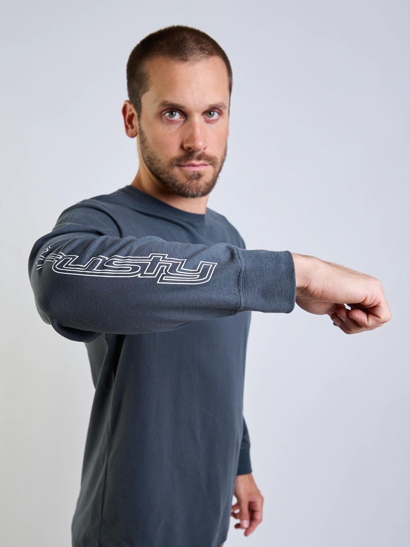 POLERA ML SPEED R GRIS HOMBRE RUSTY - 5