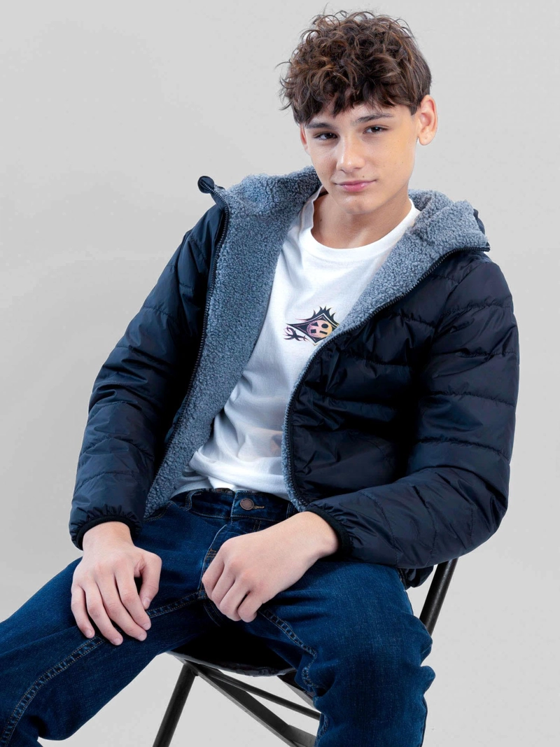PARKA REVERSIBLE PACIFICA NEGRO INFANTIL MAUI AND SONS - 8