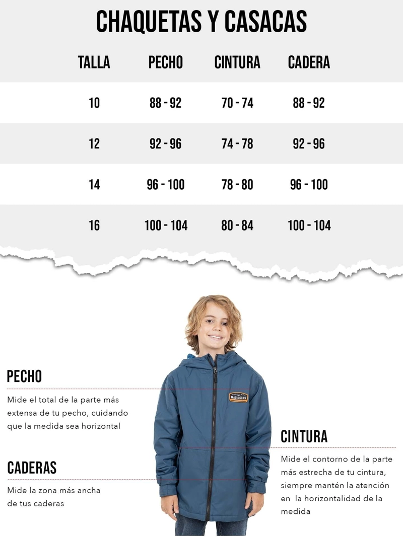 PARKA REVERSIBLE PACIFICA NEGRO INFANTIL MAUI AND SONS - 9