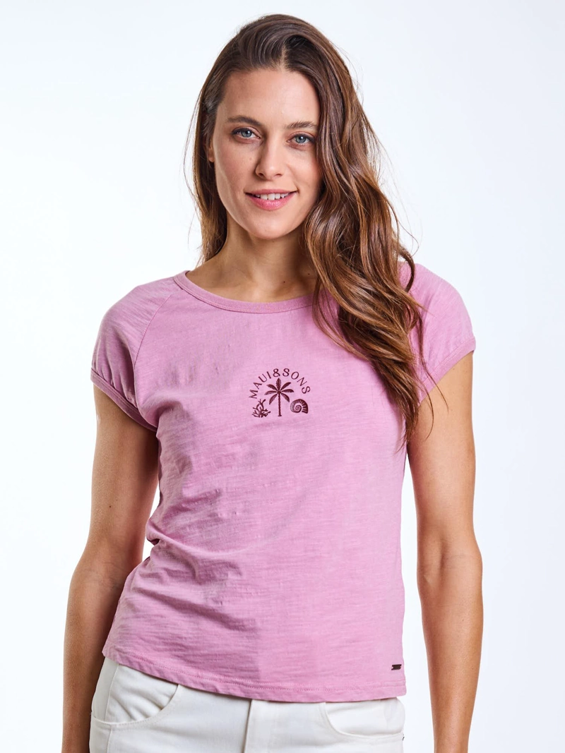 POLERA MC SORE ROSADO MUJER MAUI AND SONS - 1