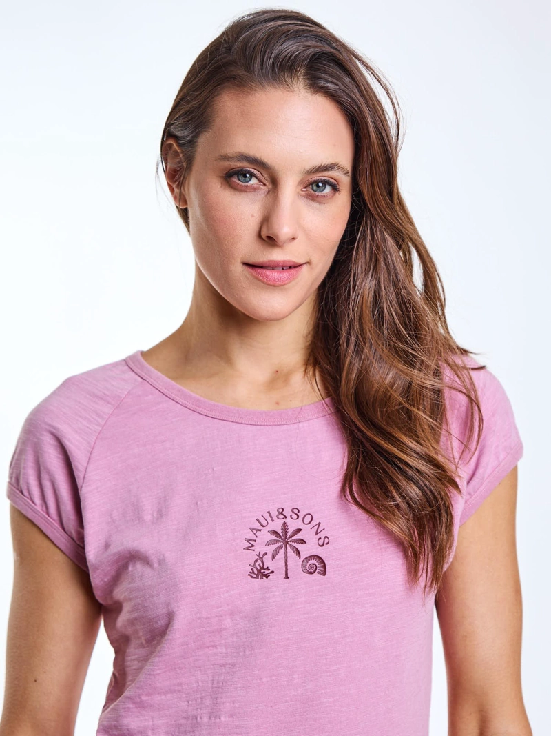 POLERA MC SORE ROSADO MUJER MAUI AND SONS - 4