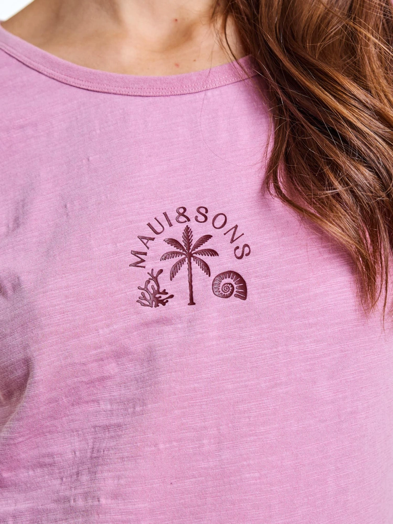 POLERA MC SORE ROSADO MUJER MAUI AND SONS - 5