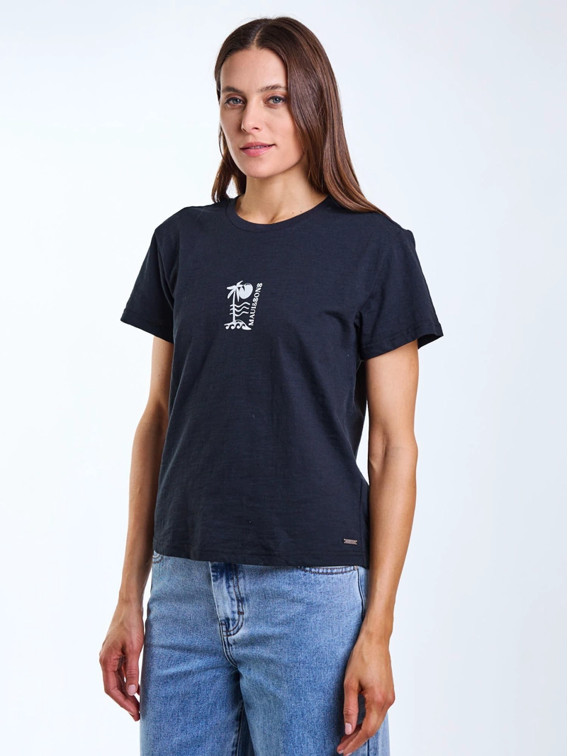 POLERA MC NIVA NEGRO MUJER MAUI AND SONS - 1