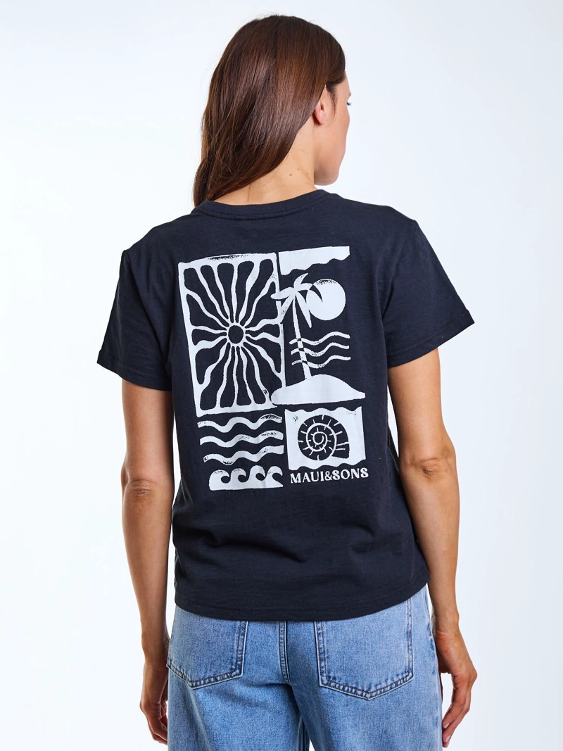 POLERA MC NIVA NEGRO MUJER MAUI AND SONS - 2
