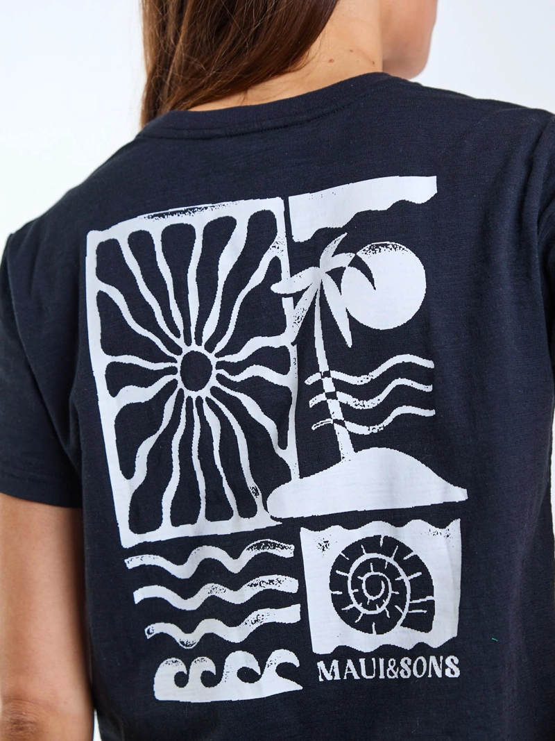 POLERA MC NIVA NEGRO MUJER MAUI AND SONS - 4
