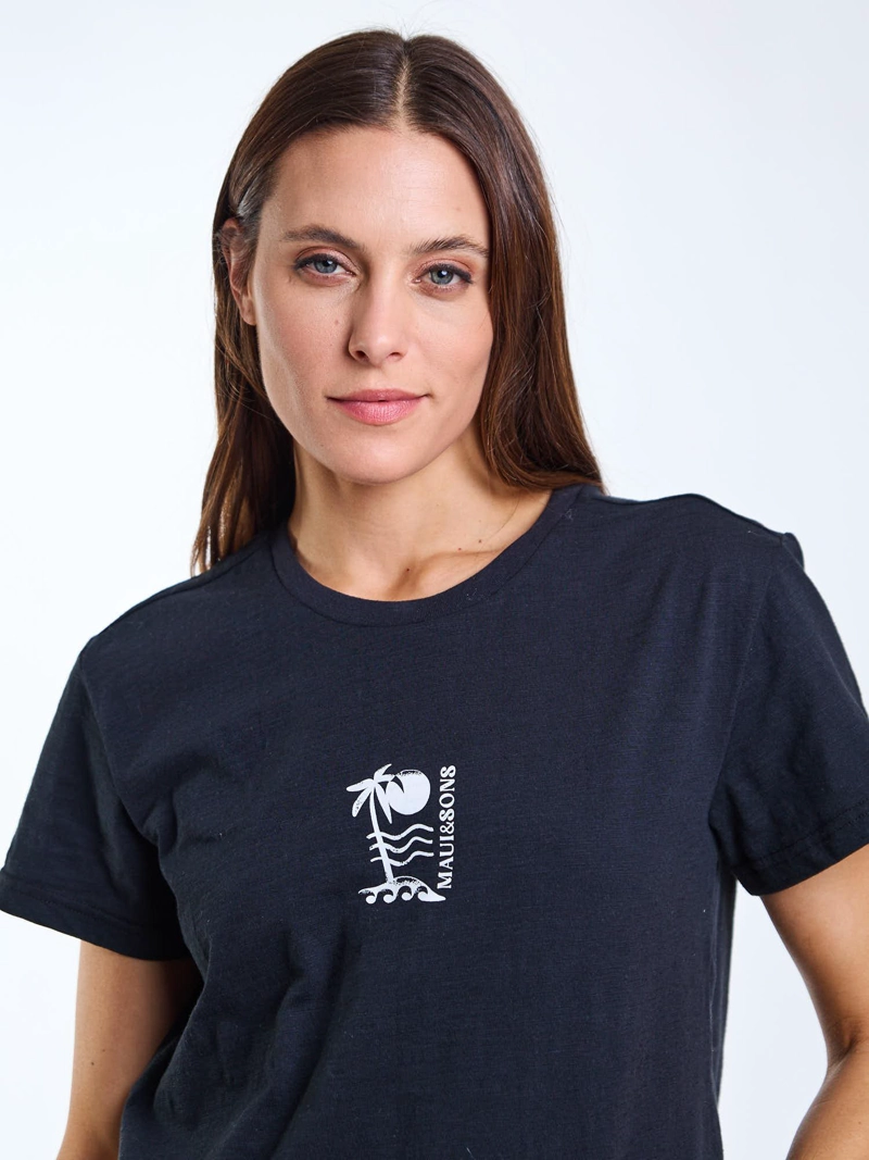 POLERA MC NIVA NEGRO MUJER MAUI AND SONS - 5