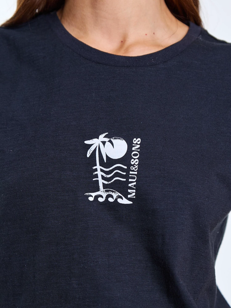 POLERA MC NIVA NEGRO MUJER MAUI AND SONS - 6