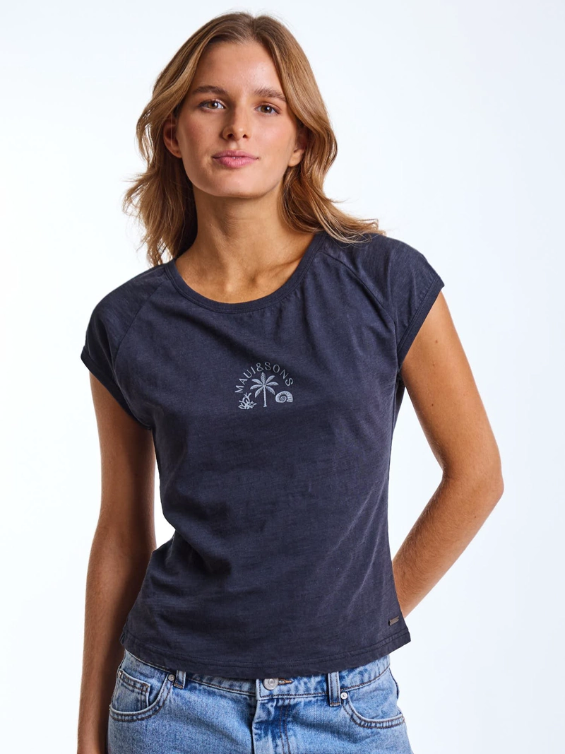 POLERA MC SORE NEGRO MUJER MAUI AND SONS - 1