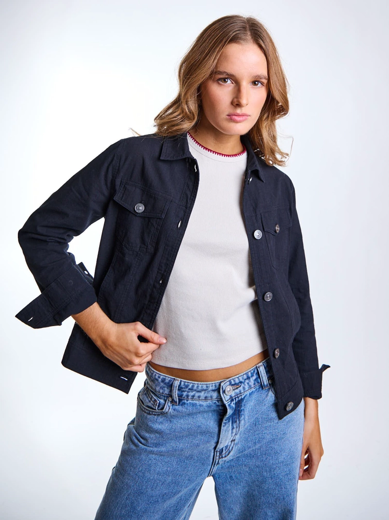 JACKET KOA NEGRO MUJER MAUI AND SONS - 7