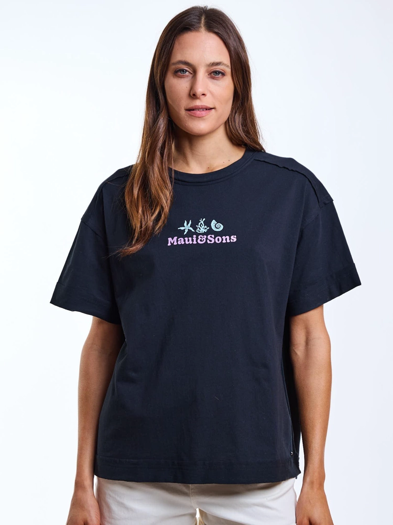 POLERA MC BRIA NEGRO MUJER MAUI AND SONS - 1