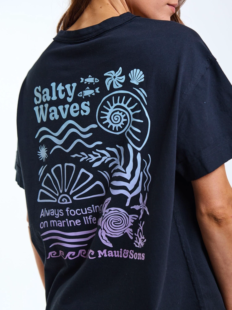 POLERA MC BRIA NEGRO MUJER MAUI AND SONS - 4