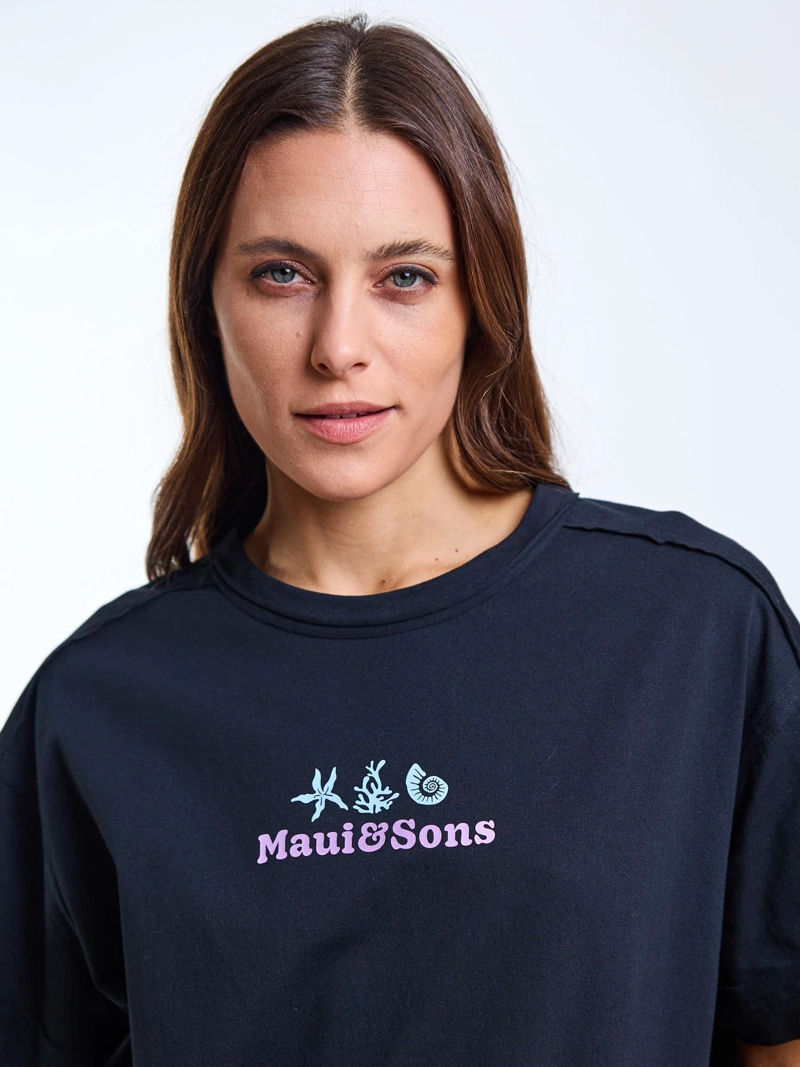 POLERA MC BRIA NEGRO MUJER MAUI AND SONS - 5