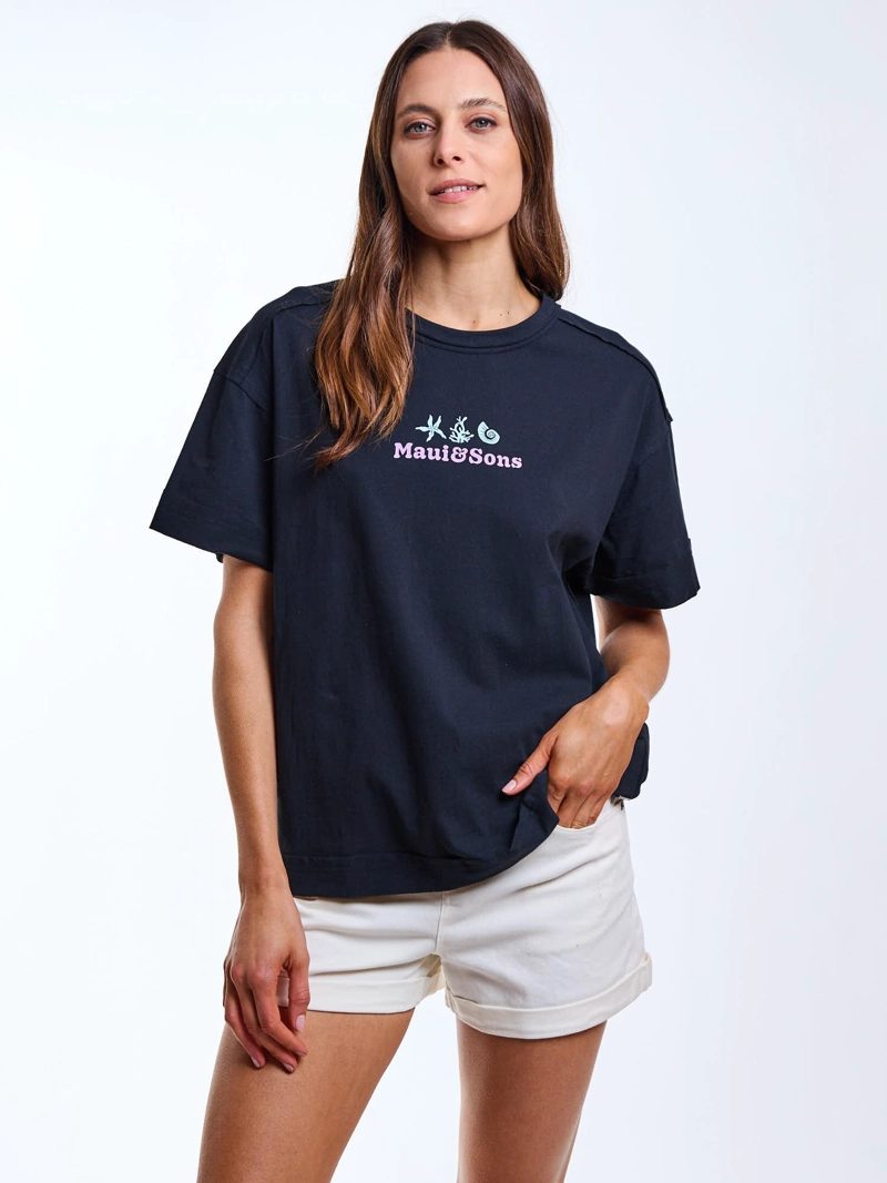 POLERA MC BRIA NEGRO MUJER MAUI AND SONS - 6